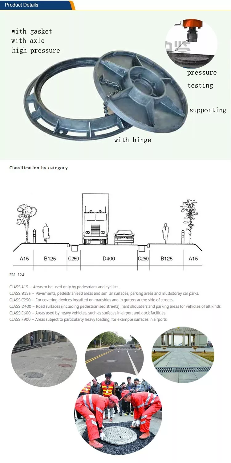 cast ductile iron custom swerge highed manhole cover drain cover EN124 A15-D400 cast ductile iron custom swerge highed manhole cover drain cover EN124 A15-D400